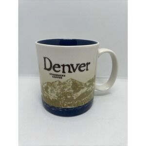 Starbucks Coffee Denver Collector Series Mug City Skyline Mountain